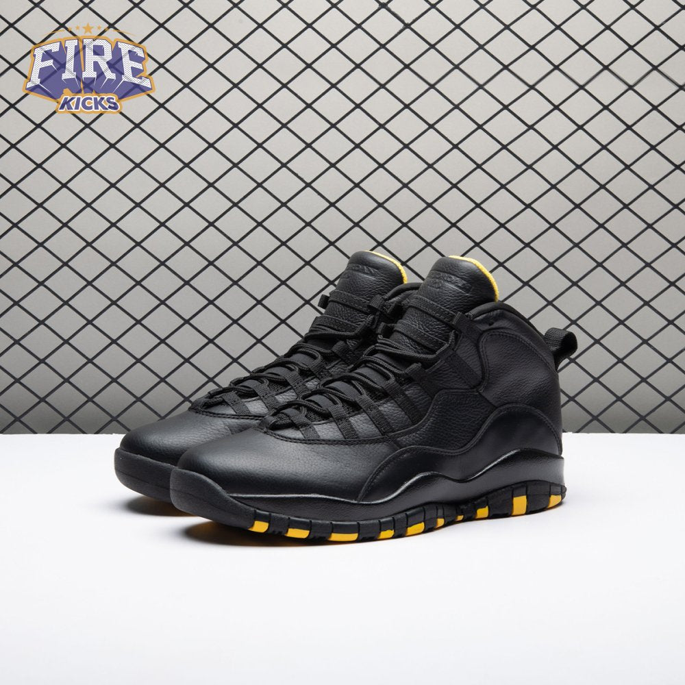 Air Jordan 10 Black Yellow HJ6779-001 Men's