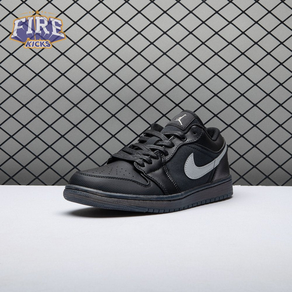 Jordan 1 Low Black White Dark Smoke Grey Unisex