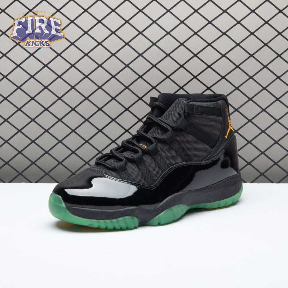 Air Jordan 11 Black Green Yellow CT8012-037 Men's