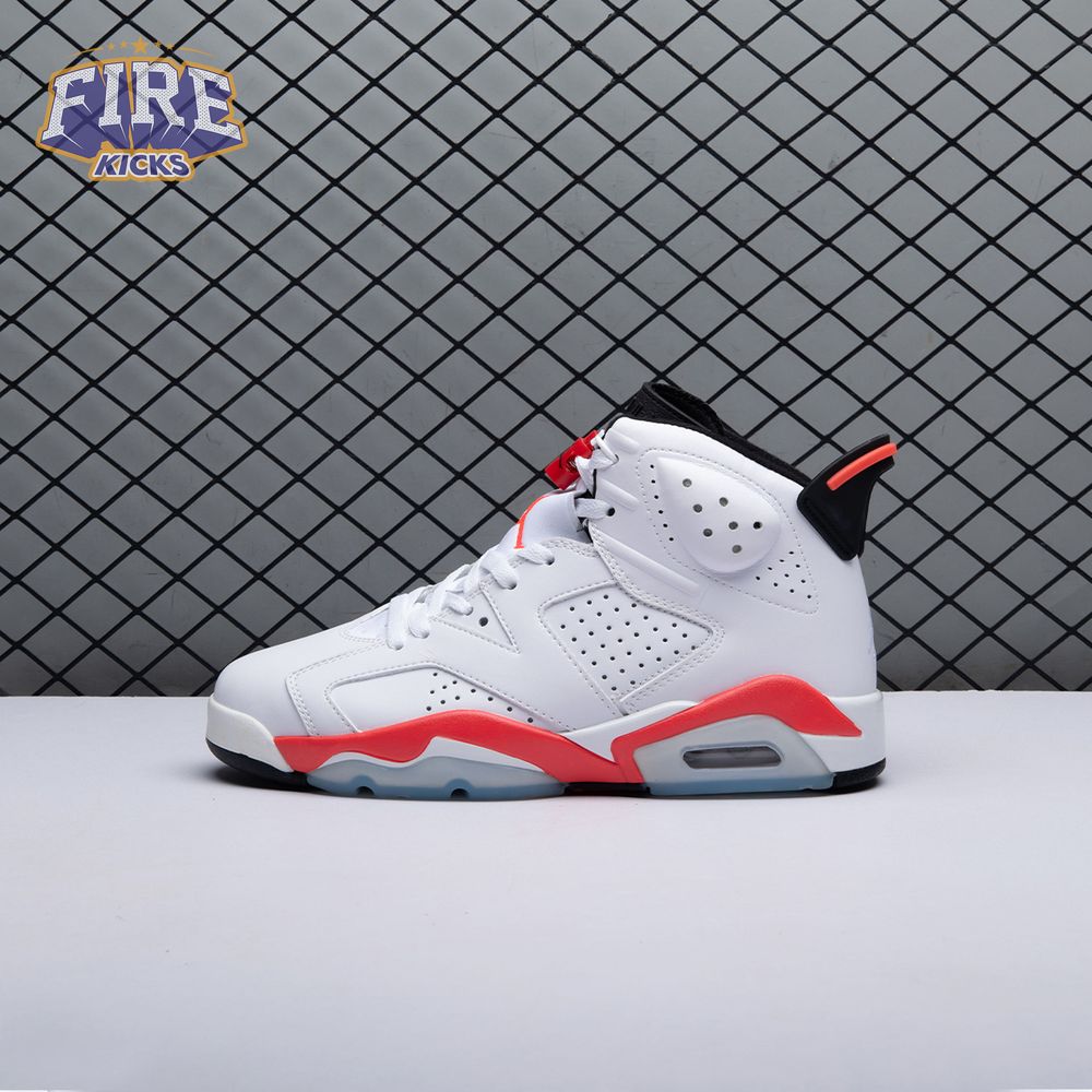 Jordan 6 Retro Infrared White 384664-123 Men's