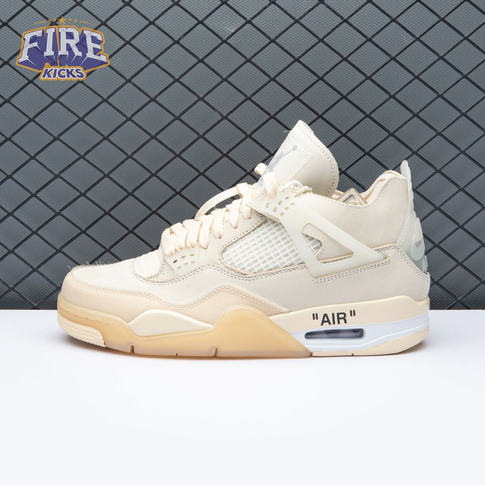 Air Jordan 4 RERO x Off-White AJ4 OW Sail Unisex
