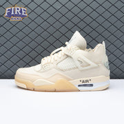 Air Jordan 4 RERO x Off-White AJ4 OW Sail Unisex