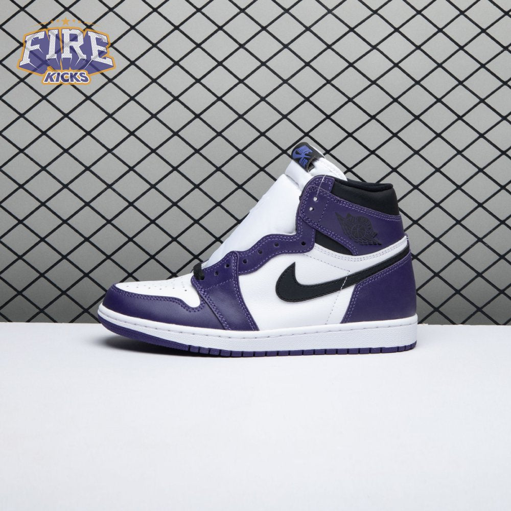 Jordan 1 Retro High Court Purple White Men's