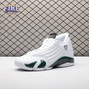 Jordan 14 Retro White Forest Green 311832-131 Men's