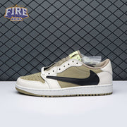 Jordan 1 Retro Low Golf Travis Scott Neutral Olive FZ3124-200 Unisex