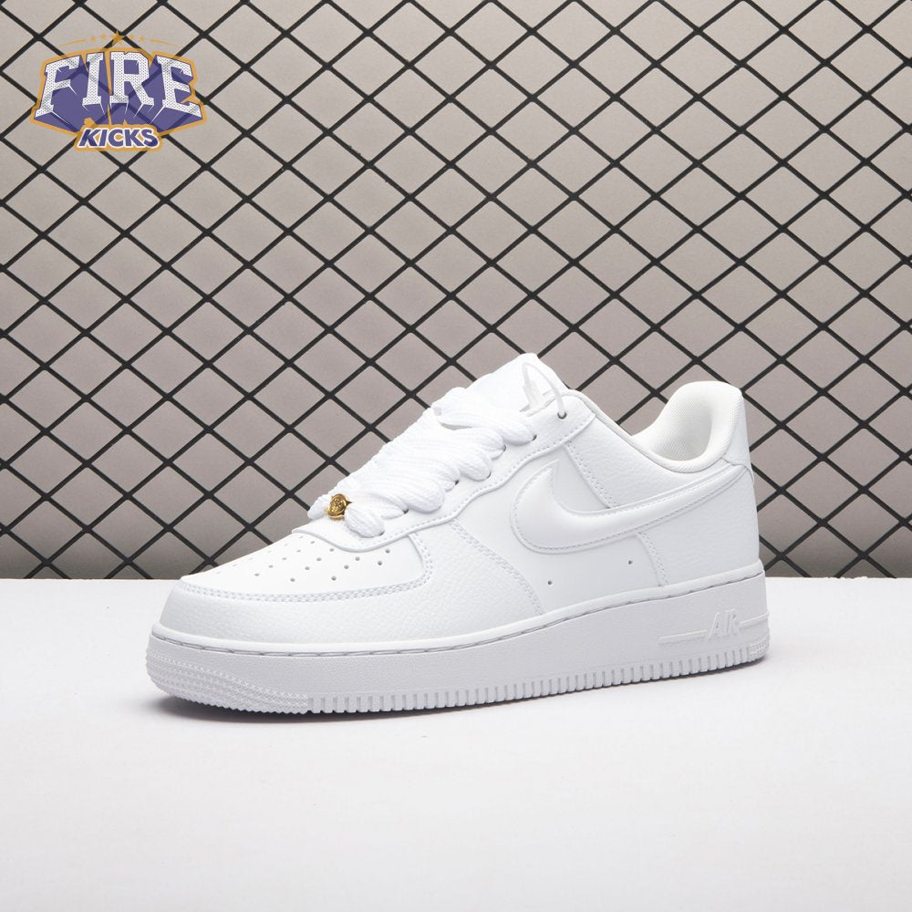 Nike Air Force 1 Low '07 Next Nature Triple White Bulbous Swoosh HF2014-100 Unisex