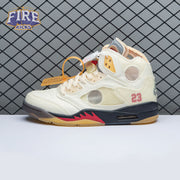 OFF-WHITE x Air Jordan 5 "Sail" Men's