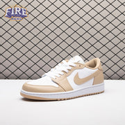 Jordan 1 Low Golf White Linen DD9315-117 Unisex