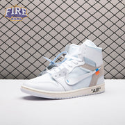 Off-White x Air Jordan 1 Retro High Virgil Abloh Archive Alaska AA3834-100 Unisex