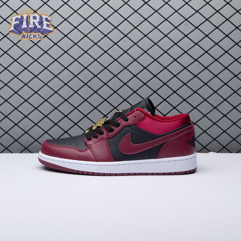 Jordan 1 Low Dark Beetroot Black DB6491-600 Unisex