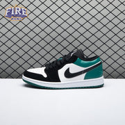 Jordan 1 Low White Black Mystic Green 553558-113 Unisex