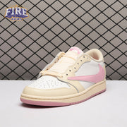 Jordan 1 Retro Low OG SP Travis Scott Shy Pink IQ7604-100 Unisex