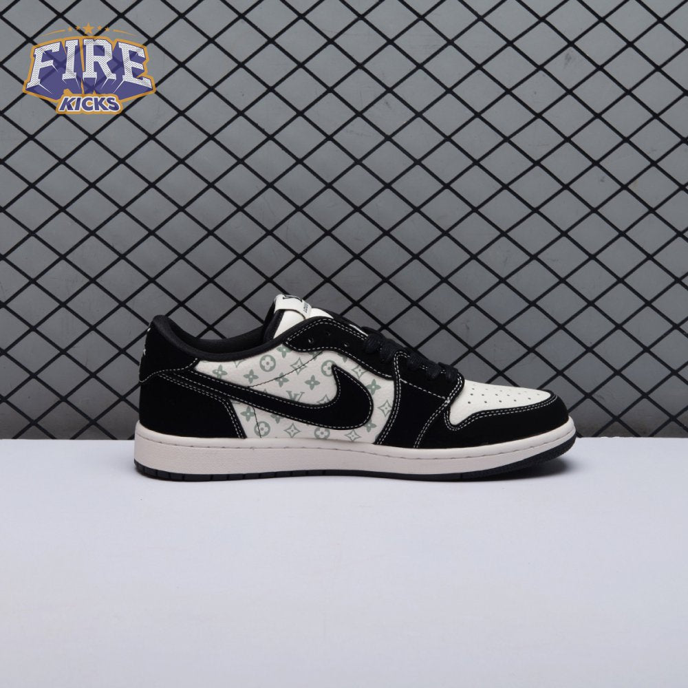 Travis Scott x Fragment Design x Air Jordan 1 Low OG SP Black Off White Grey LX1988-200 Unisex