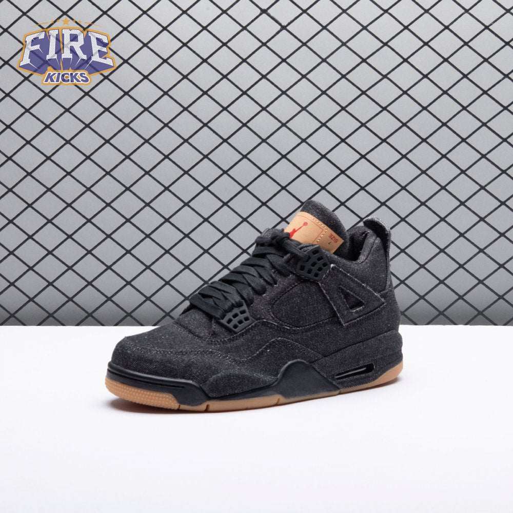 Jordan 4 Retro Levi's Black Men's