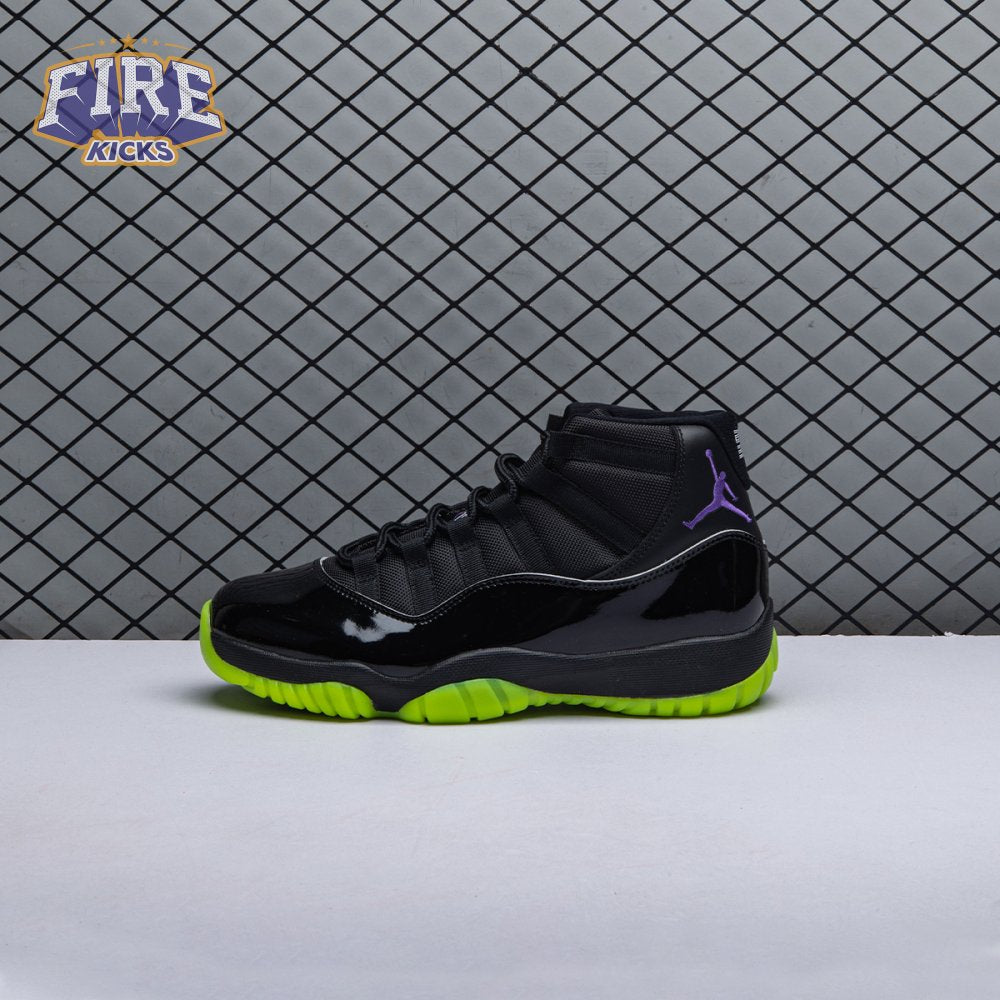 Air Jordan 11 GS Black Barely Volt Men's