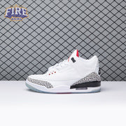 Jordan 3 Retro Free Throw Line White Cement 923096-101 Men's