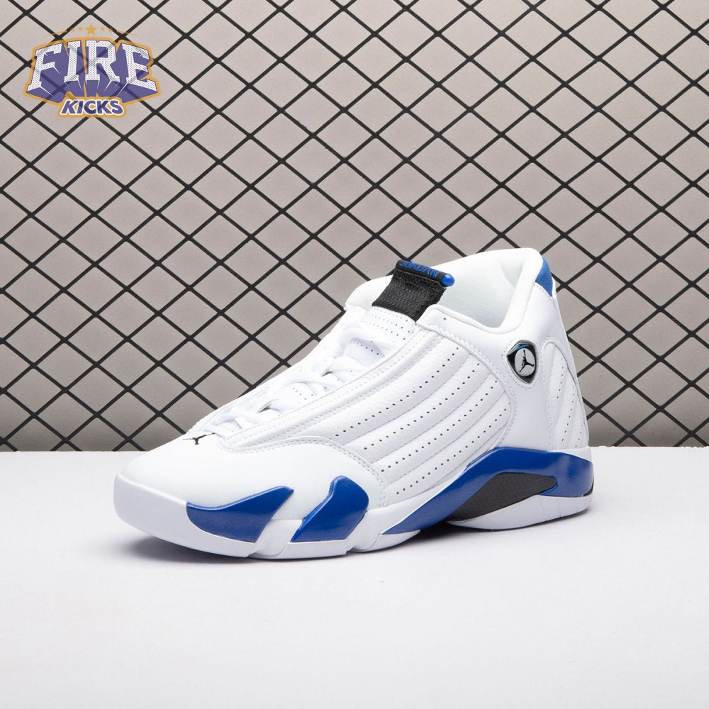 Jordan 14 Retro White Hyper Royal 487471-104 Men's