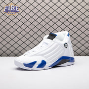 Jordan 14 Retro White Hyper Royal 487471-104 Men's