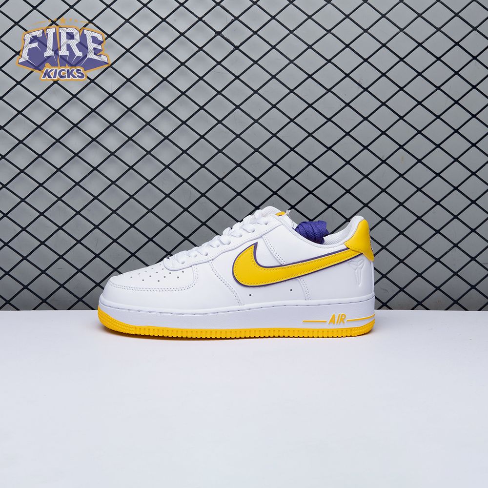 Nike Air Force 1 Low Retro QS Kobe Bryant Lakers Home FZ1151-100 Unisex