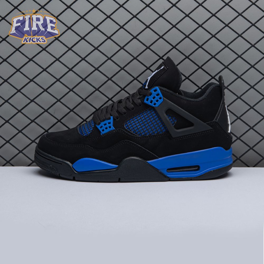 Jordan 4 Retro Black Blue Unisex
