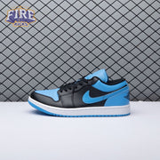 Jordan 1 Low Black University Blue 553558-041 Unisex