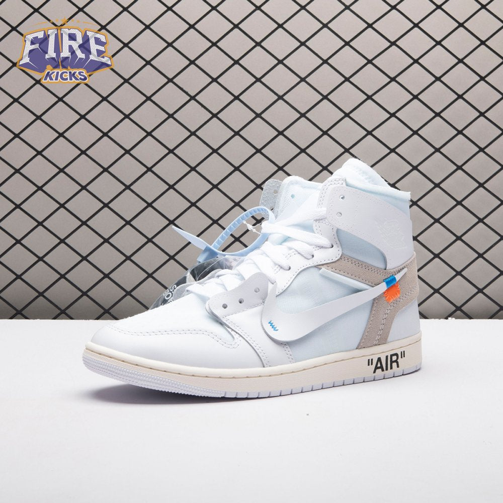 Jordan 1 Retro High Off-White Alaska AA3834-100 Unisex