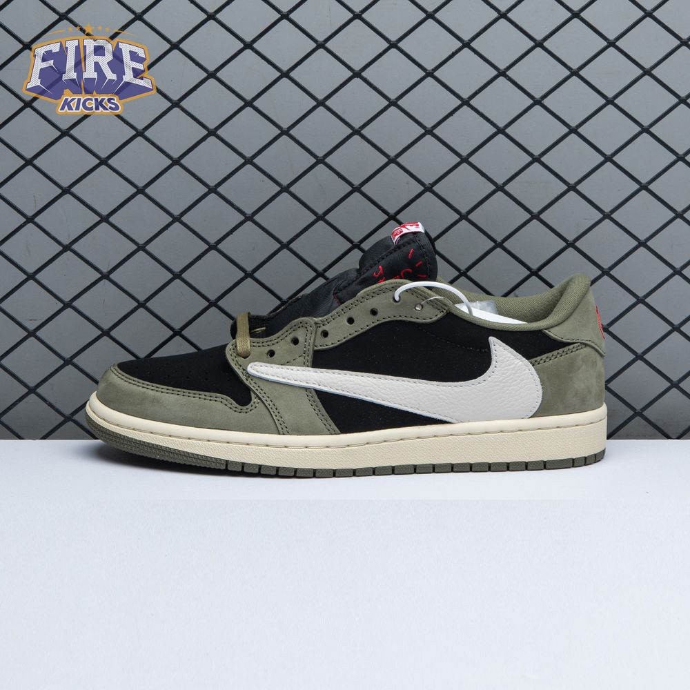 Travis Scott x Air Jordan 1 Low OG Black Olive DM7866-001 Unisex