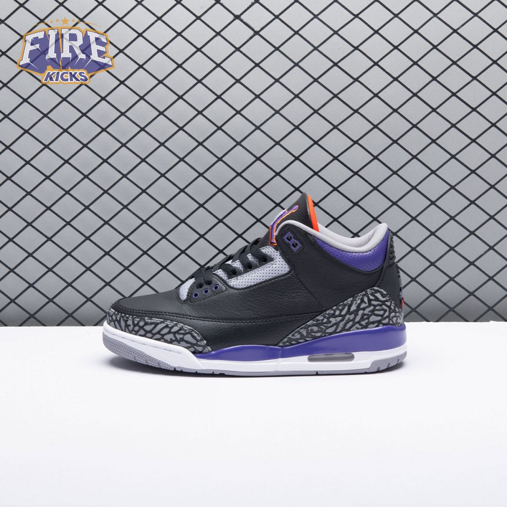 Jordan 3 Retro Black Court Purple CT8532-050 Men's