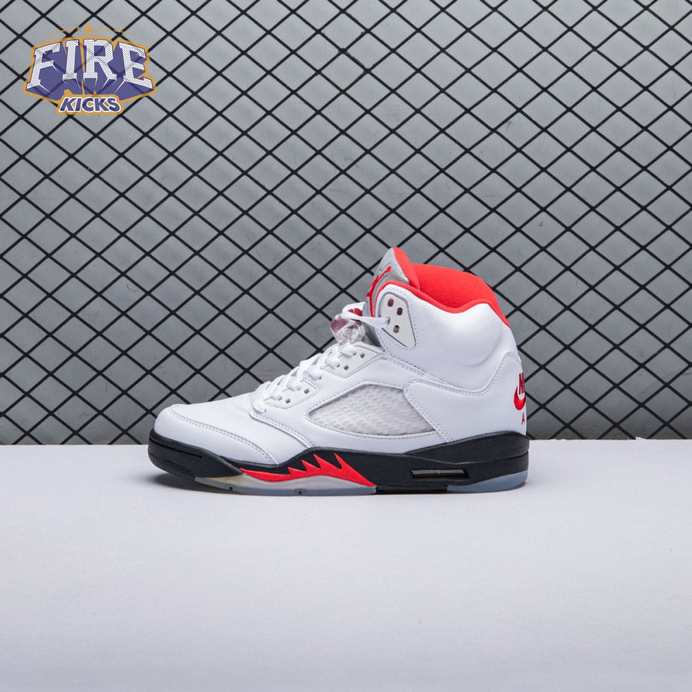 Jordan 5 Retro Fire Red Silver Tongue (2020) DA1911-102 Men's