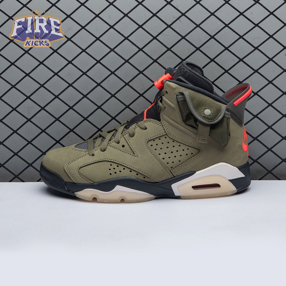 Travis Scott x Air Jordan 6 Retro 'Olive' CN1084 200 Men's
