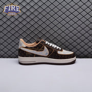 Nike Air Force 1 Low Monogram Brown Damier Azur Unisex (Special Box)
