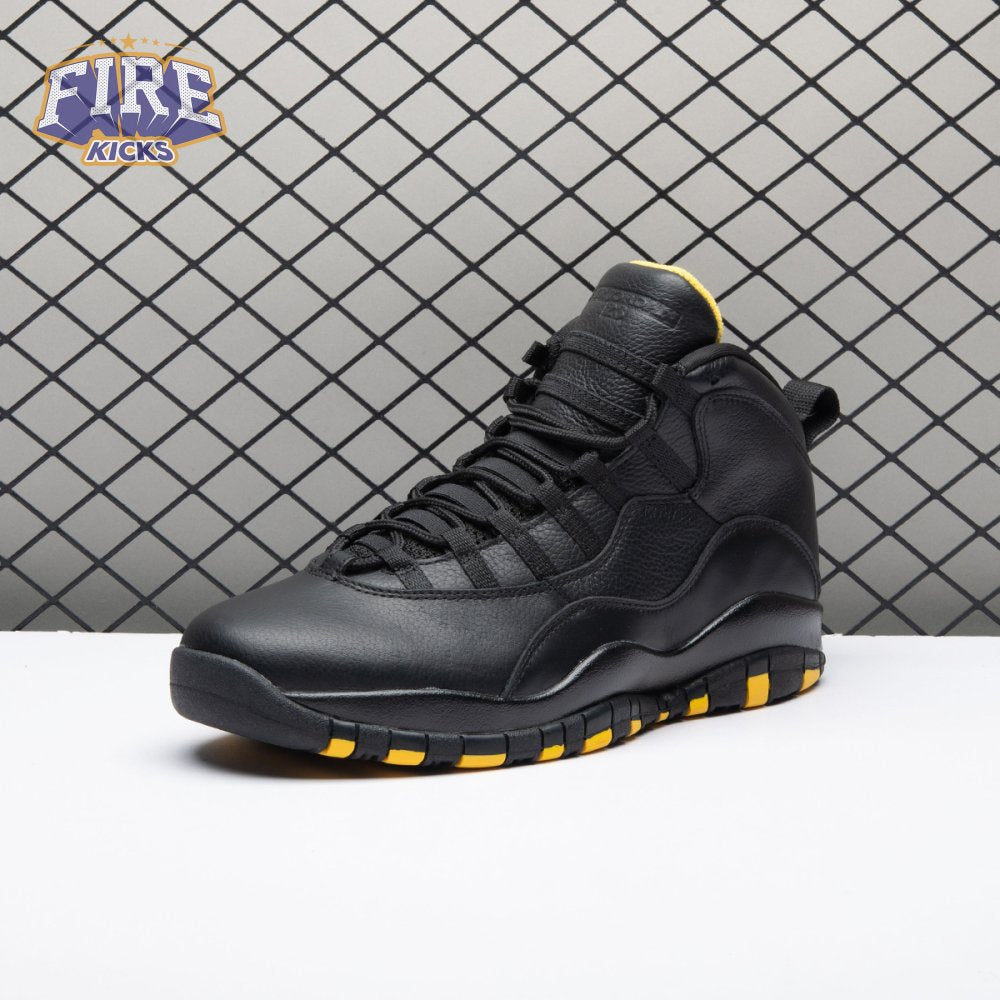 Air Jordan 10 Black Yellow HJ6779-001 Men's