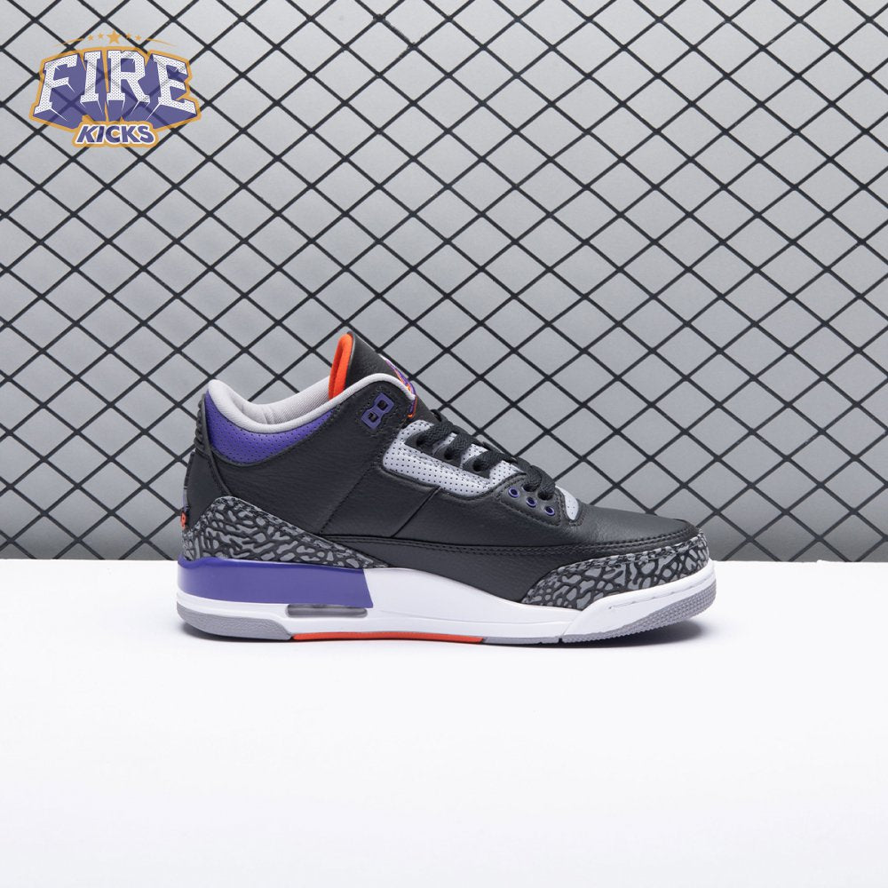 Jordan 3 Retro Black Court Purple CT8532-050 Men's