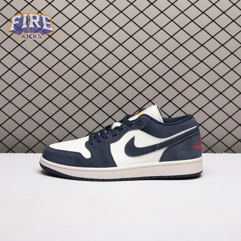 Jordan 1 Low SE Obsidian Suede IO7448-400 Unisex