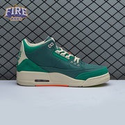 Air Jordan 3 Retro Bicoastal Black Malachite Fossil FZ7974-300 Unisex