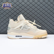 Air Jordan 4 RERO x Off-White AJ4 OW Sail Unisex