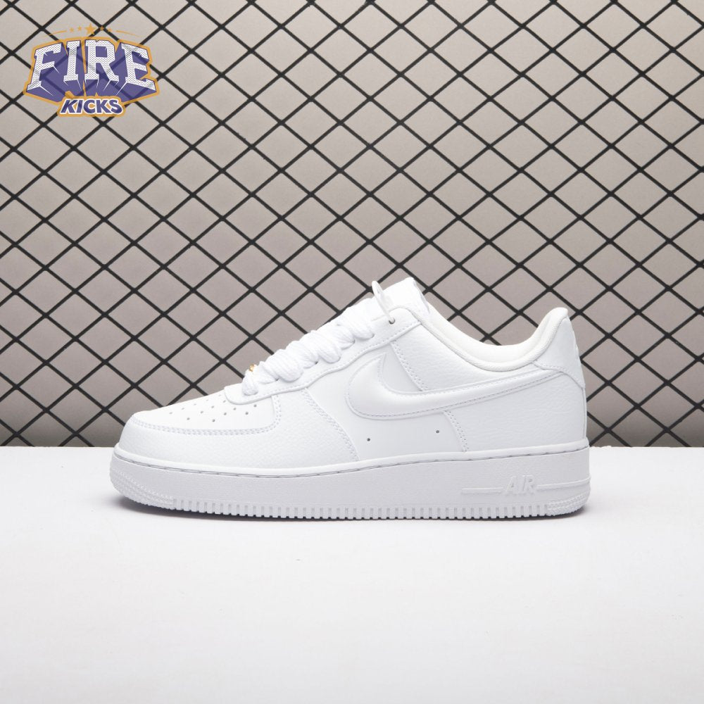 Nike Air Force 1 Low '07 Next Nature Triple White Bulbous Swoosh HF2014-100 Unisex