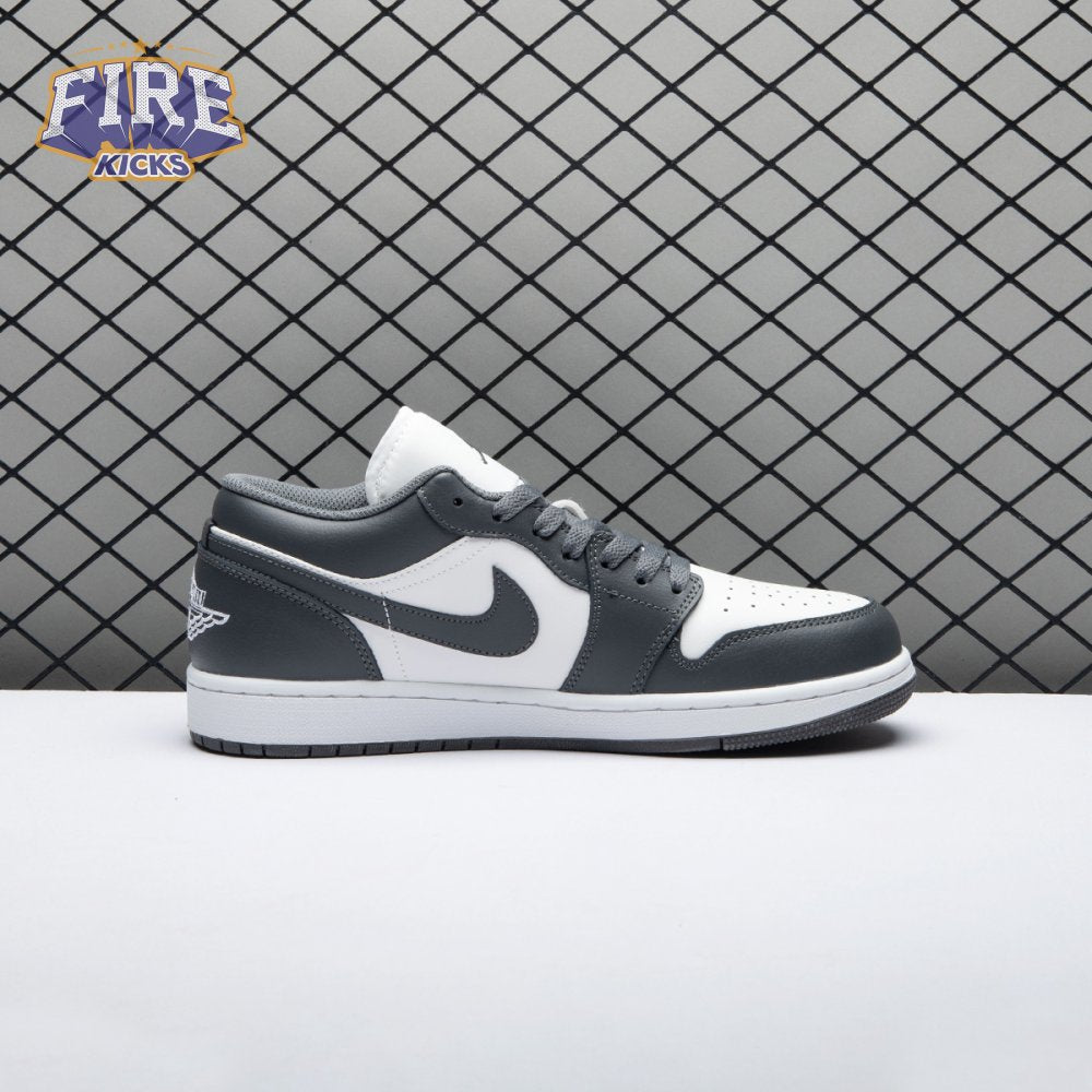 Jordan 1 Low Grey White 553558-044 Unisex