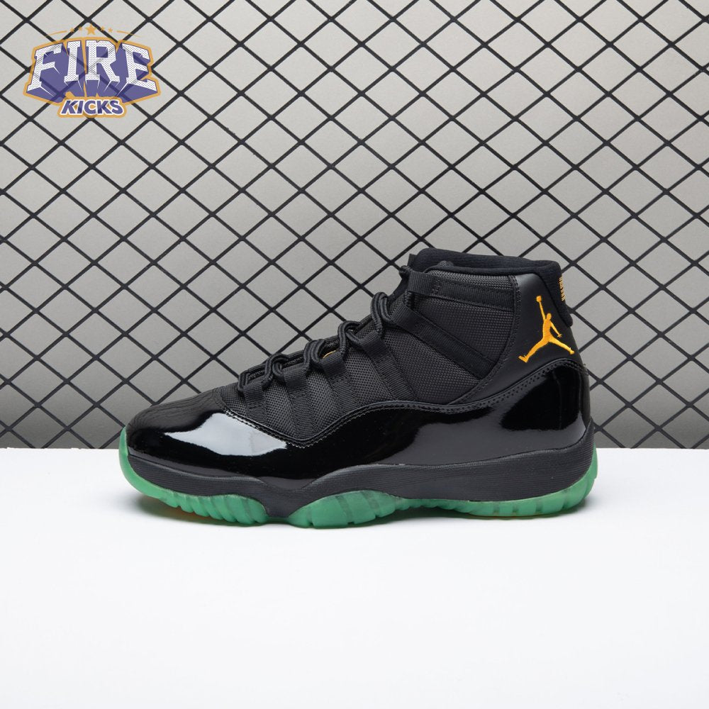 Air Jordan 11 Black Green Yellow CT8012-037 Men's