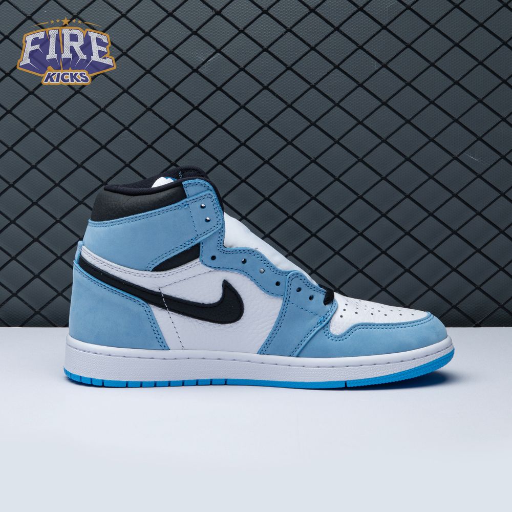 Jordan 1 Retro High White University Blue Black Unisex
