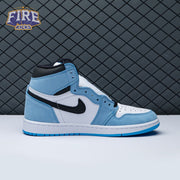 Jordan 1 Retro High White University Blue Black Unisex