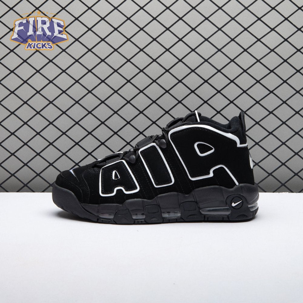 Nike Air More Uptempo Black White 414962-002 Unisex