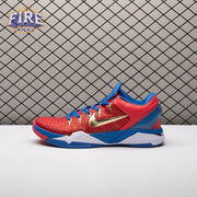 Nike Zoom Kobe 7 RLX Red Blue Metallic Gold 488371-406 Men's