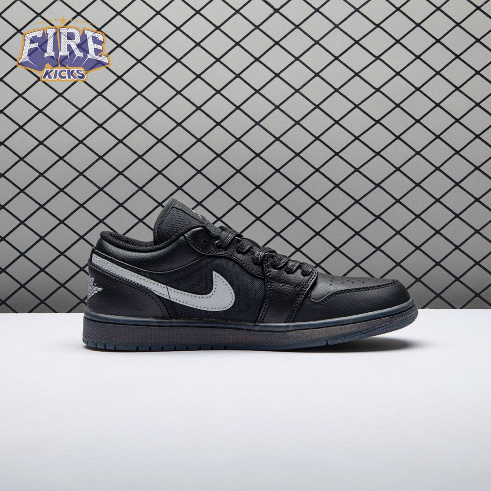 Jordan 1 Low Black White Dark Smoke Grey Unisex