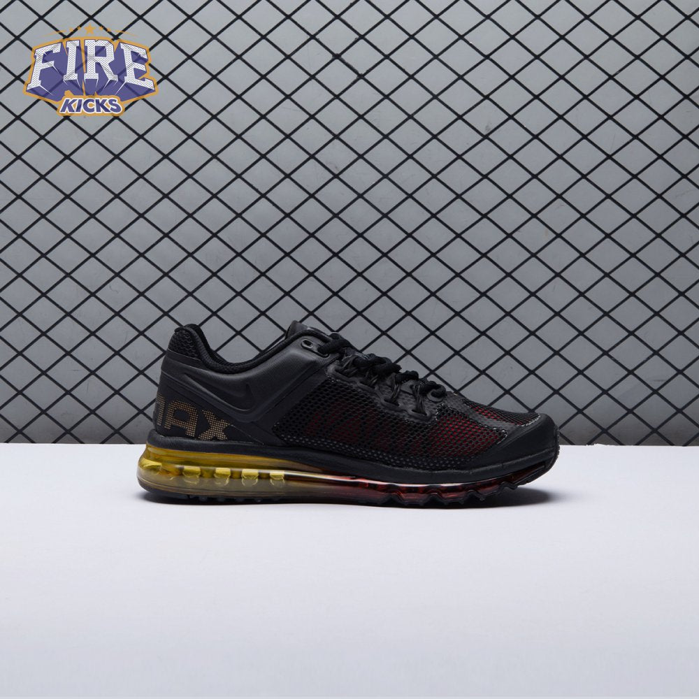 Nike Air Max 2013 Black Laser Orange University Red HF3660-002 Unisex