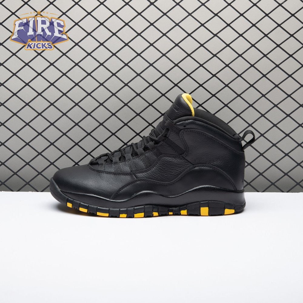 Air Jordan 10 Black Yellow HJ6779-001 Men's