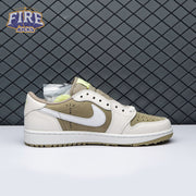 Jordan 1 Retro Low Golf Travis Scott Neutral Olive FZ3124-200 Unisex