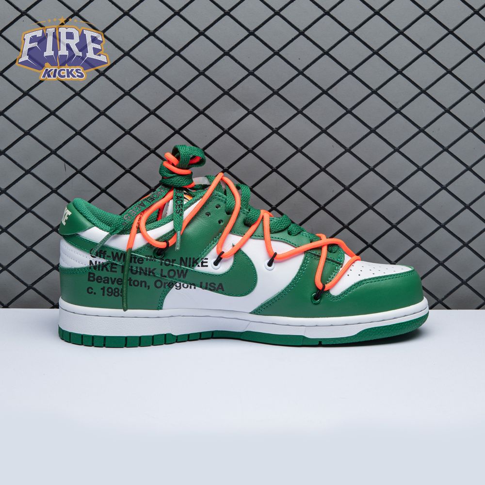 Off-White x Dunk Low 'Pine Green' Unisex