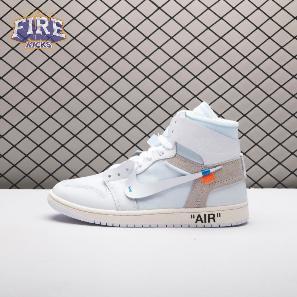 Off-White x Air Jordan 1 Retro High Virgil Abloh Archive Alaska AA3834-100 Unisex