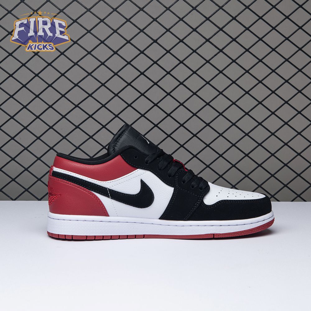 Jordan 1 Low Black Toe 553558-116 Unisex
